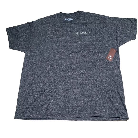 Ariat Camo Ring Short-Sleeve T-Shirt for Men-XXL-Color: Onyx/Snow - Picture 3 of 8